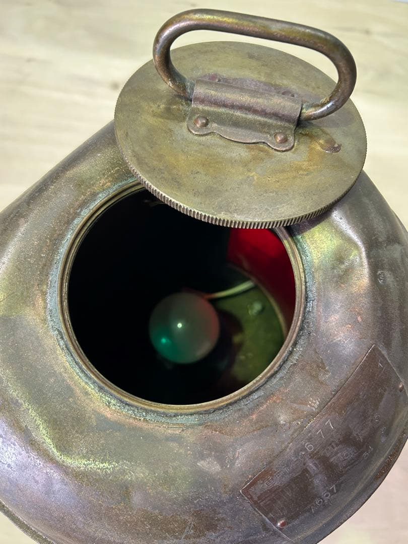 アンティーク航海灯（真鍮）