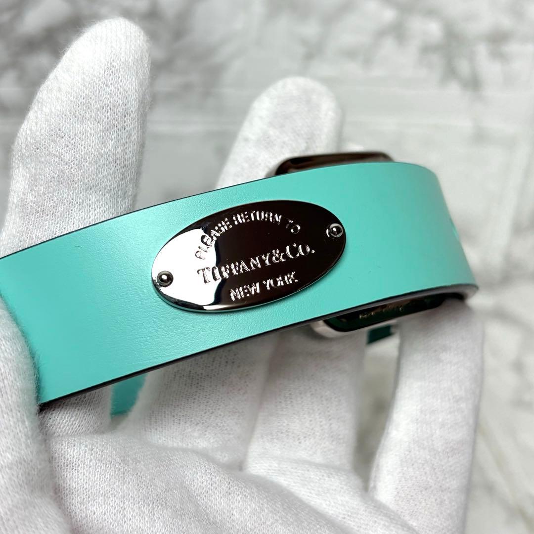 未使用品　TIFFANY ティファニー　首輪　ティファニーブルー　レザー