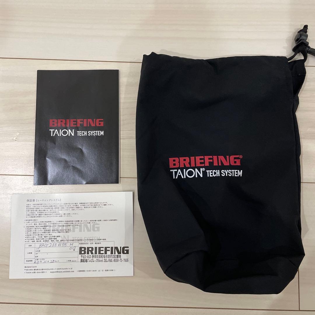 ブリーフィング　ゴルフ　ダウン　ヒーティングシステム付　M 黒