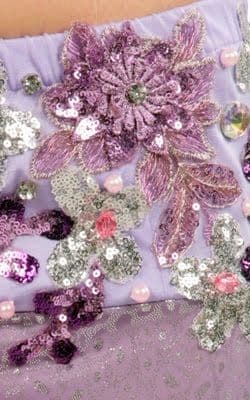 MAGIC パープル系グラデーションベリーダンス衣装3点セット