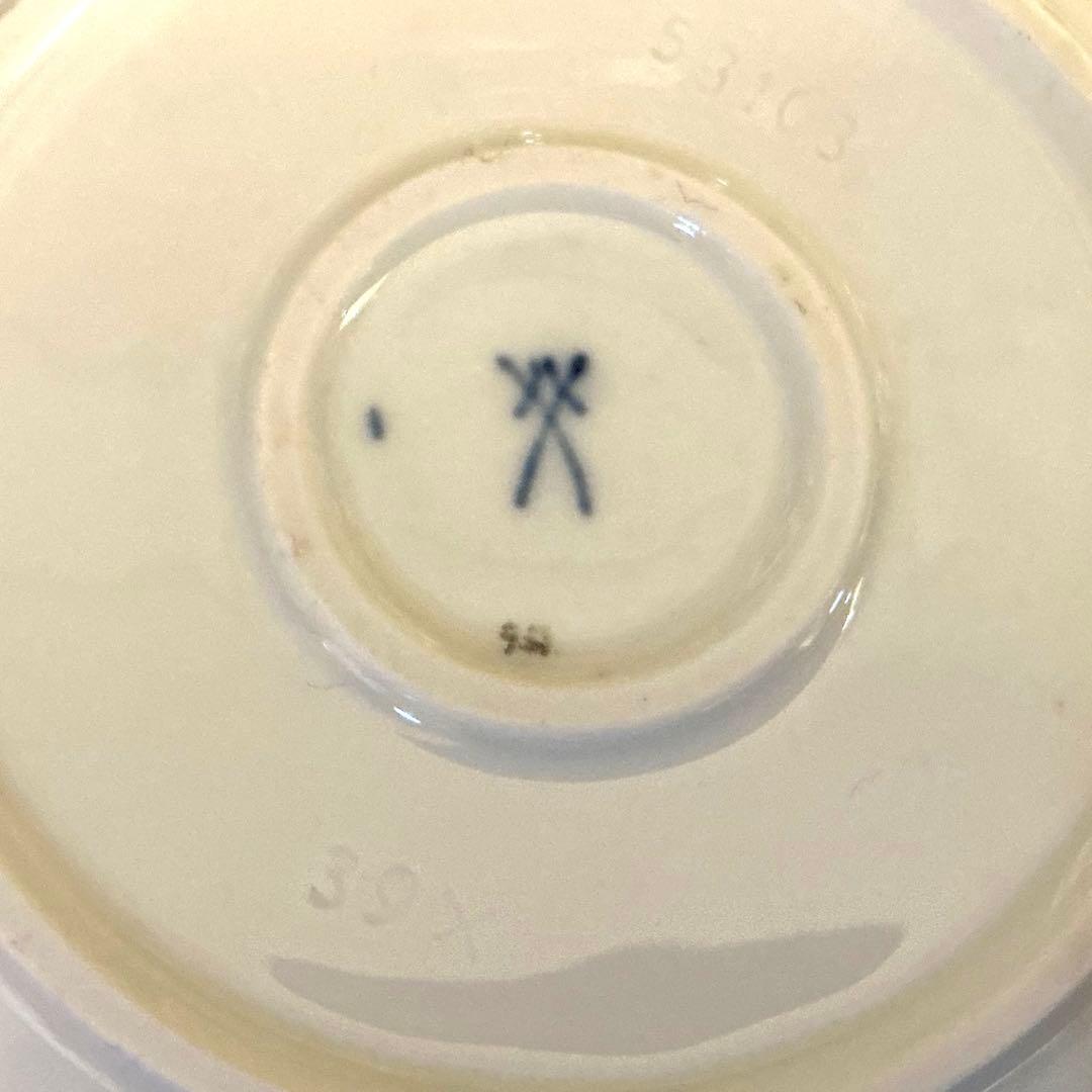 マイセン　葡萄葉キャンドルホルダー