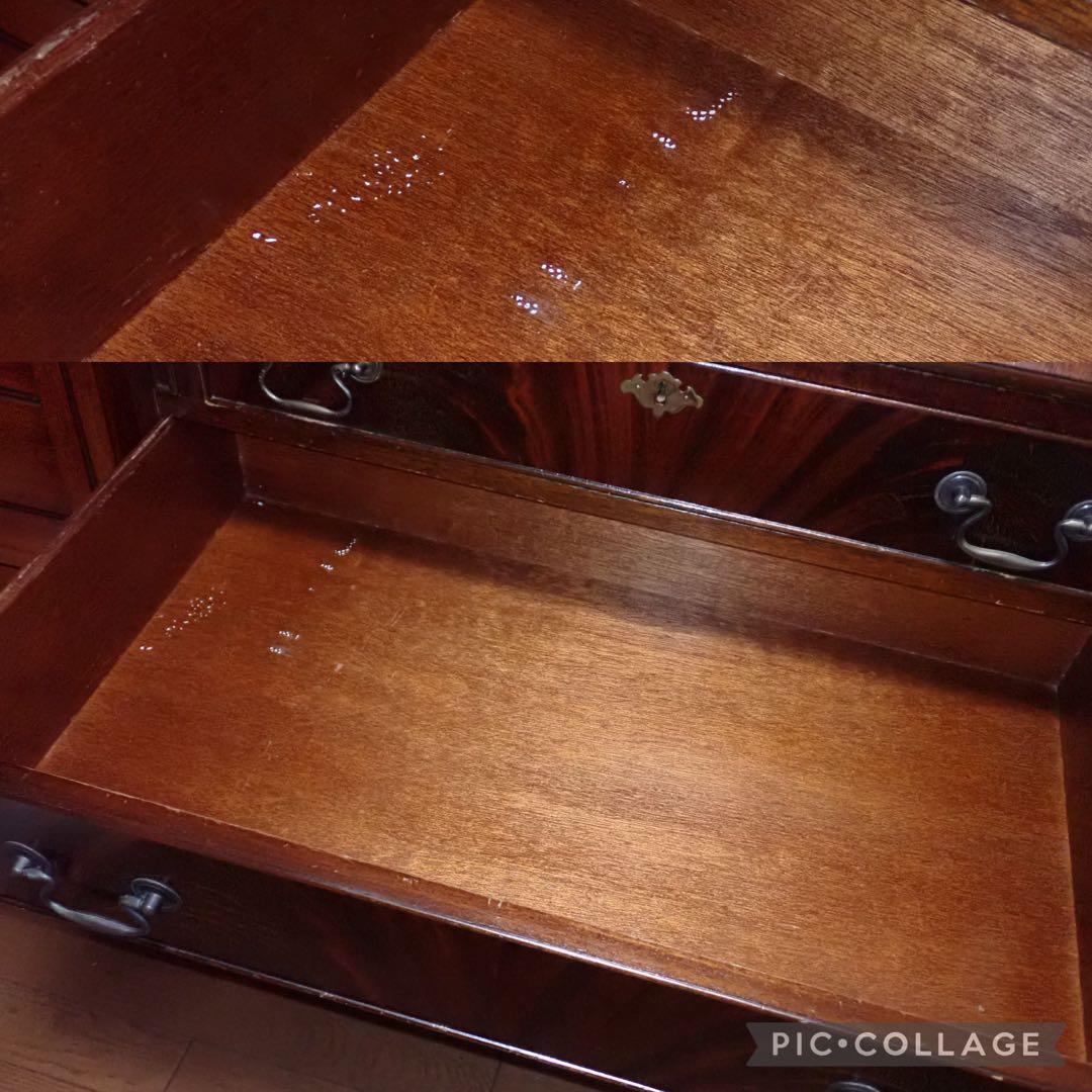英国 1950年 ライティングビューロー マホガニー 鍵付き アンティークデスク