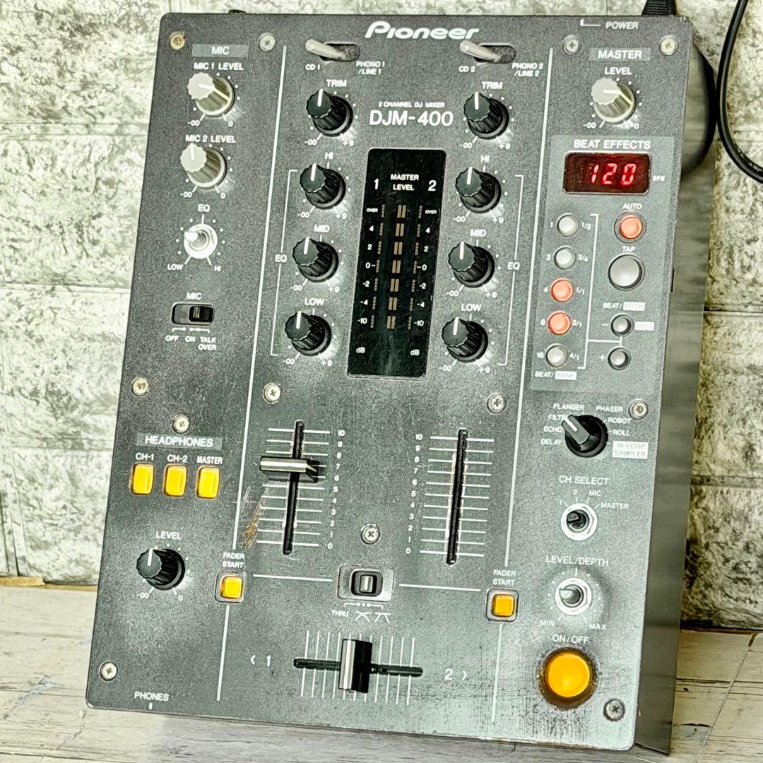ジャンク品 Pioneer DJ「DJM-400」コンパクトDJミキサー