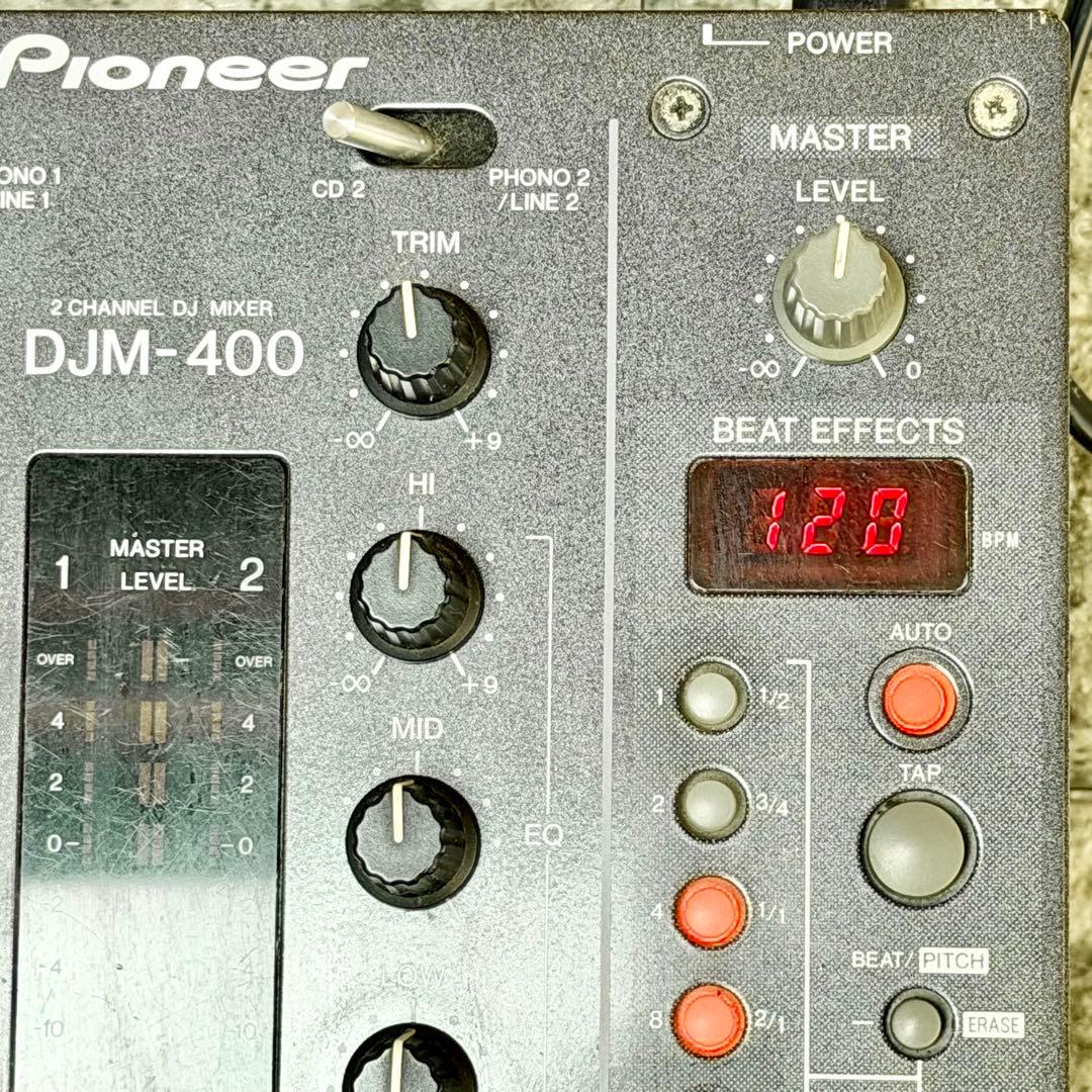 ジャンク品 Pioneer DJ「DJM-400」コンパクトDJミキサー