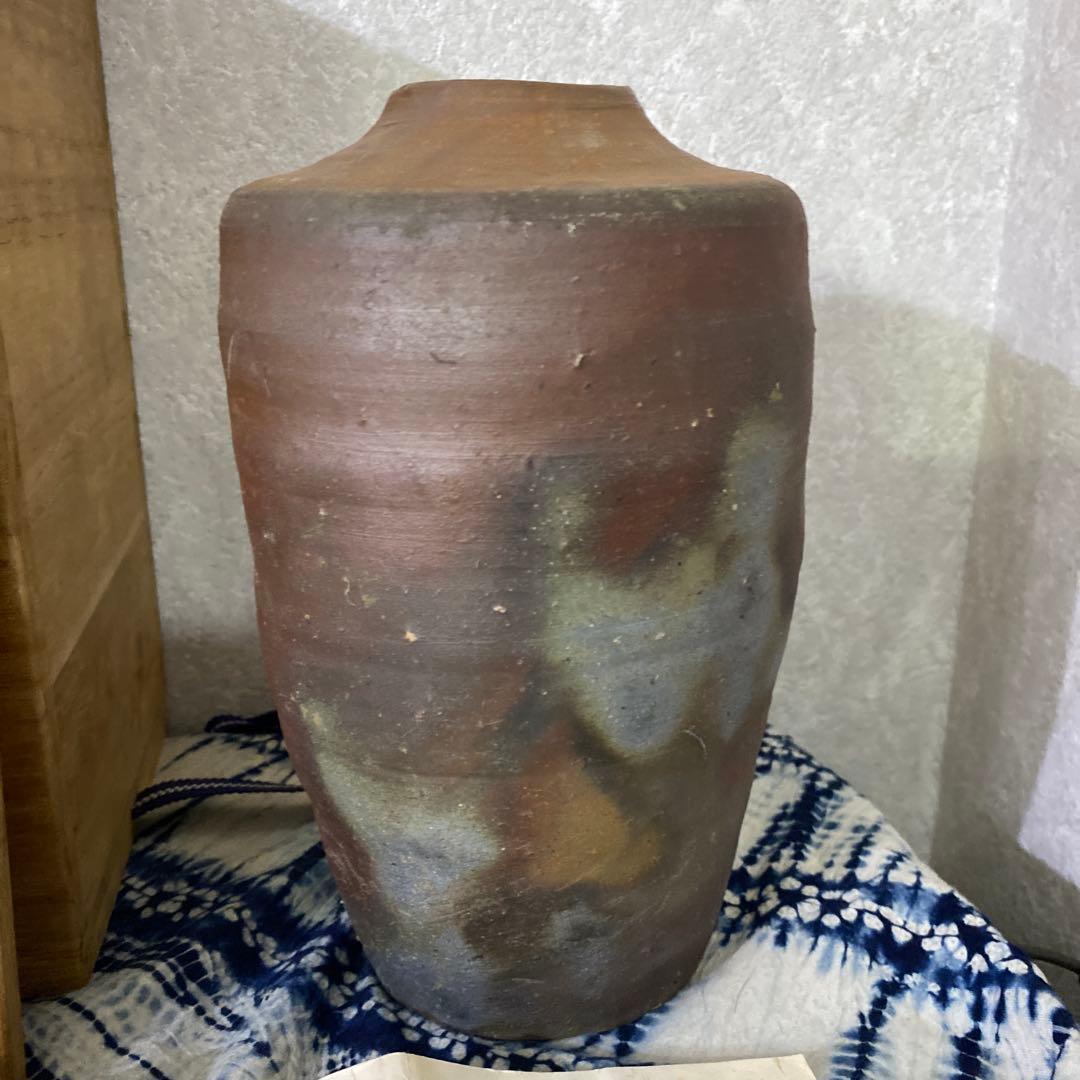 中村六郎　備前　花入