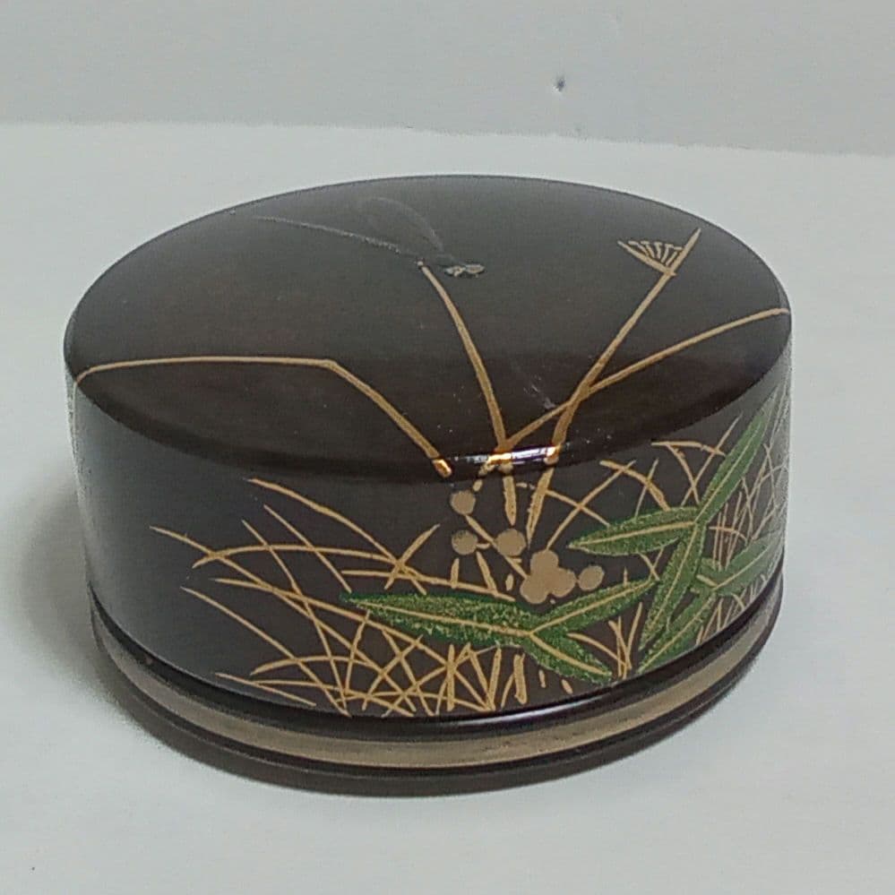 香合　虫篭丸香合　中村湖彩