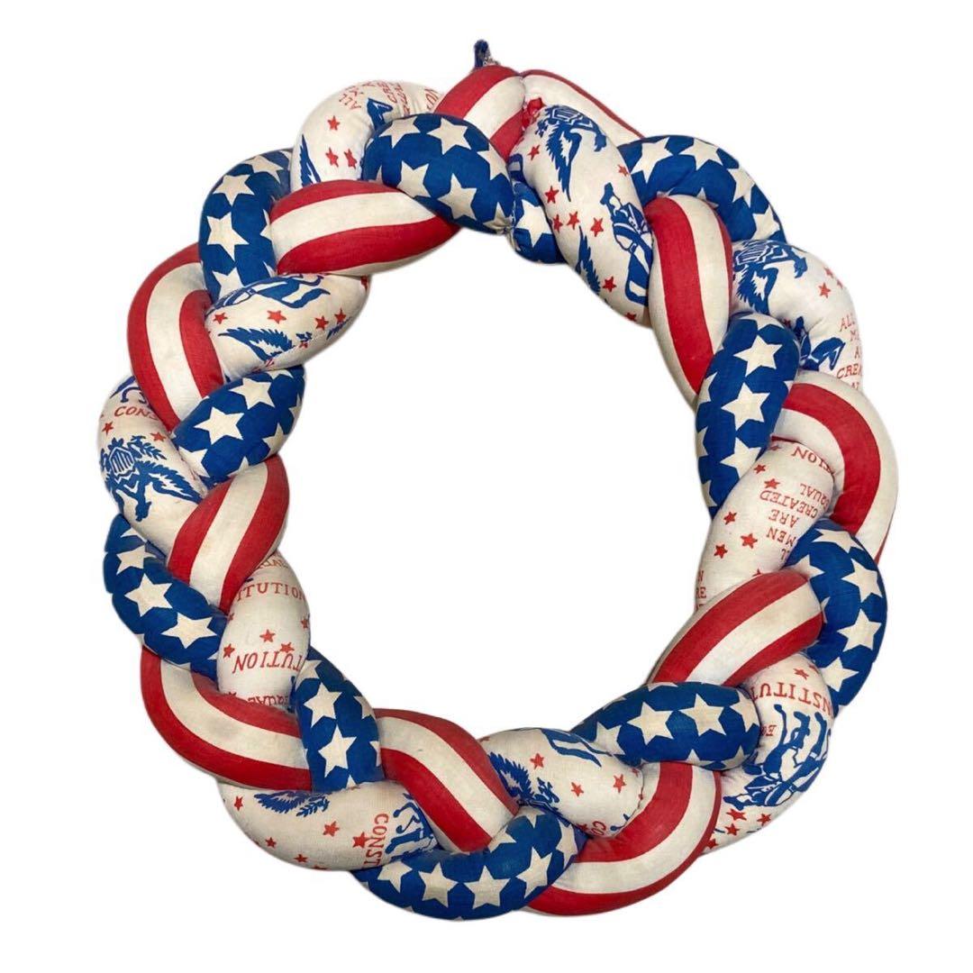 70s ビンテージ アメリカ 独立記念 星条旗 オーナメント ベニントンフラッグ