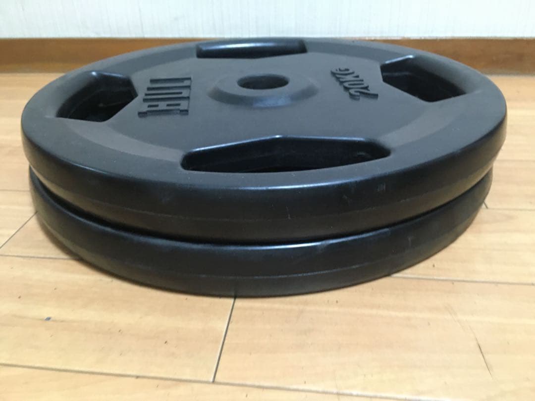 ② BULLオリンピック バーベルプレート20kg x 1枚 ラバープレート