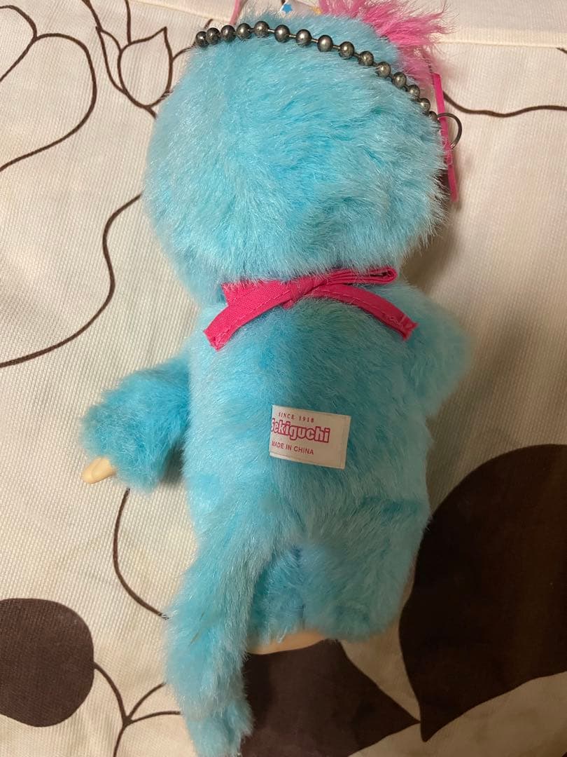 モンチッチ★レア★キーホルダーぬいぐるみ水色★星