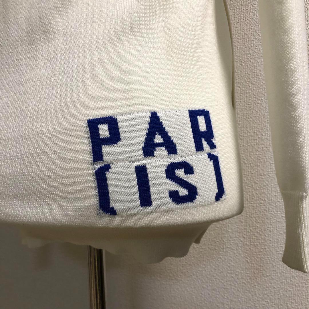 キャロウェイ★ウール混 ニット カーディガン ホワイト Sサイズ