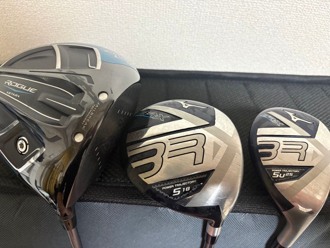 メンズゴルフクラブセット　ボール、マーカー、グリーンフォーク付きフレックスS