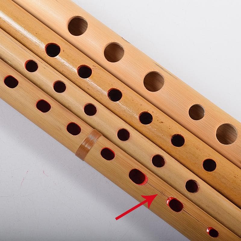 篠笛　スズキ　竹製　銀鈴　プラスチック　童子　七・八本調子　六本　V　R7808