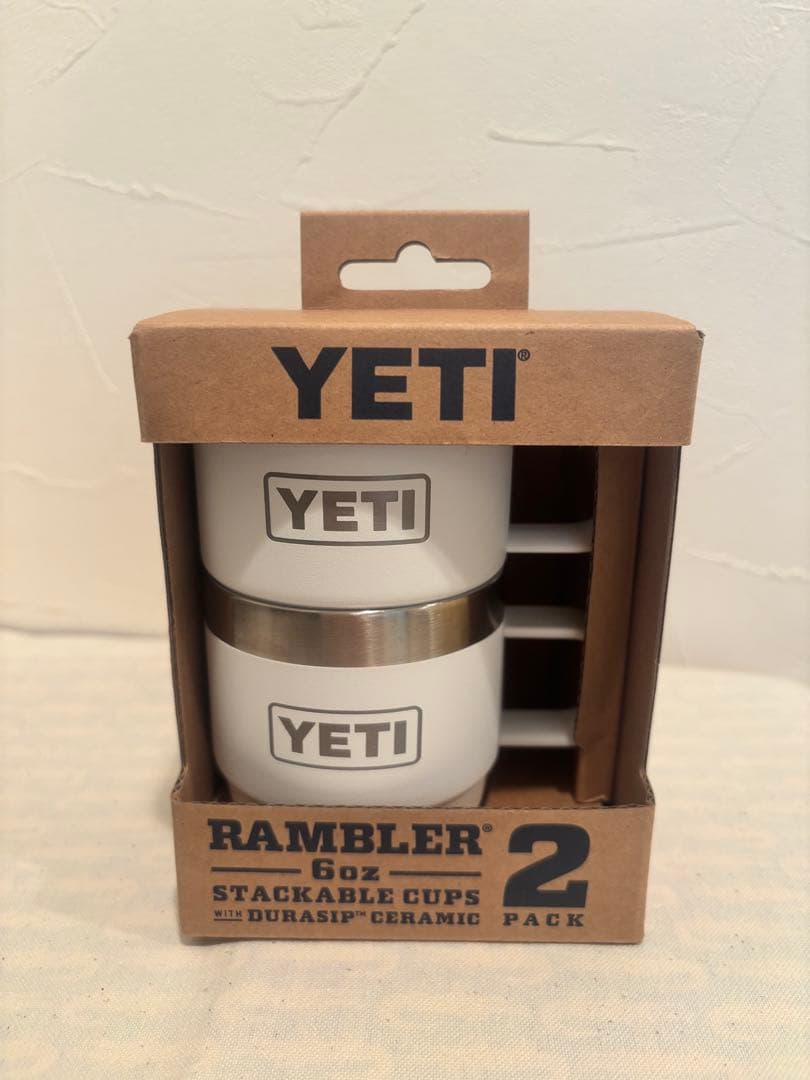 【新品】YETI 6oz スタッカブルマグ ２個セット！ホワイト