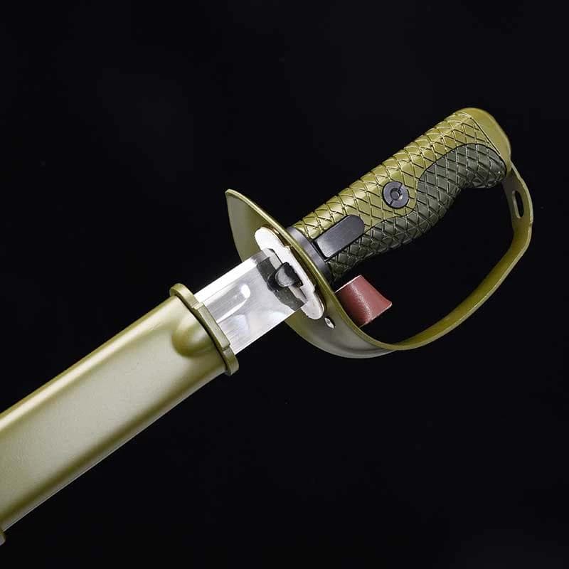 65式軍緑鞘金 日本刀 模造刀 居合刀 武士道 武蔵 鑑賞用 手鍛造打