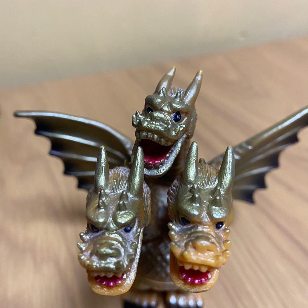 【当時物】ポピー キングザウルスシリーズ キングギドラ ソフビ 5423