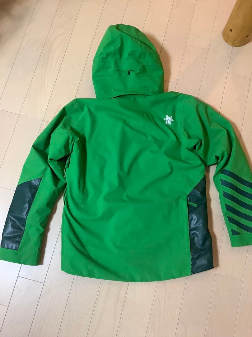 グリーンスキーウェア 防水素材 フード付き
