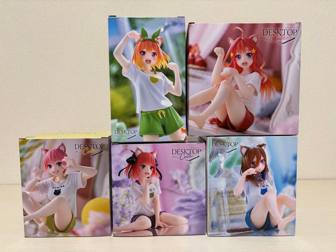 Desktop Cute フィギュア 五等分の花嫁5体セット