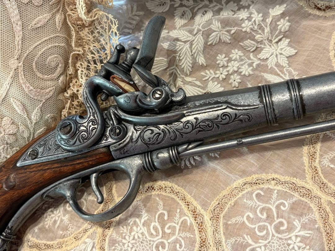 レプリカ　デリンジャー フィラデルフィア モデルガン　火薬入れ４点アンティーク