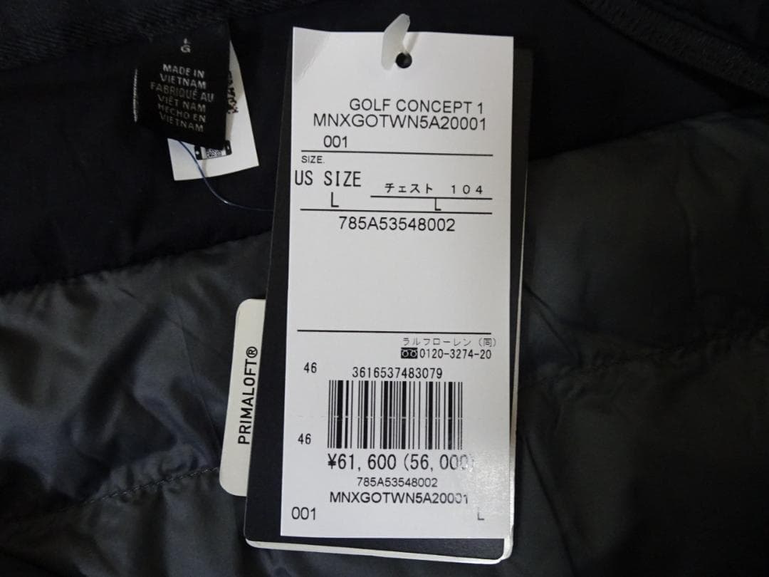 ■RLX ブラック フード付きジャケット 新品　定価61600円