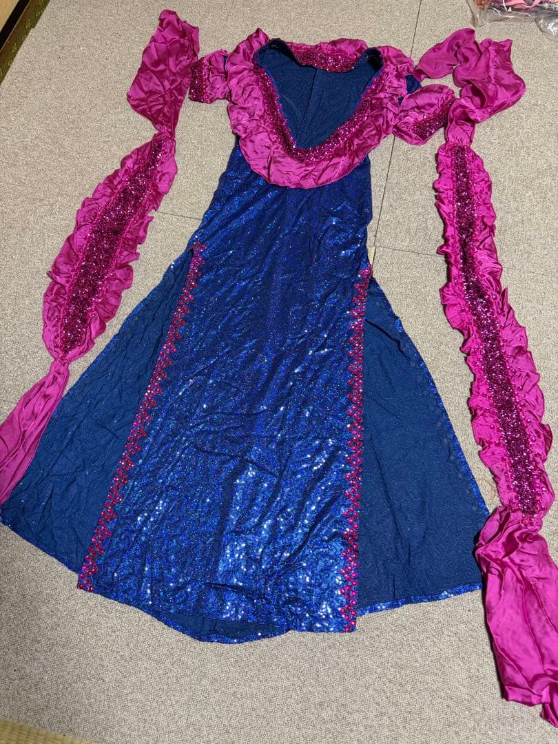 ベリーダンス セットアップ 青紫