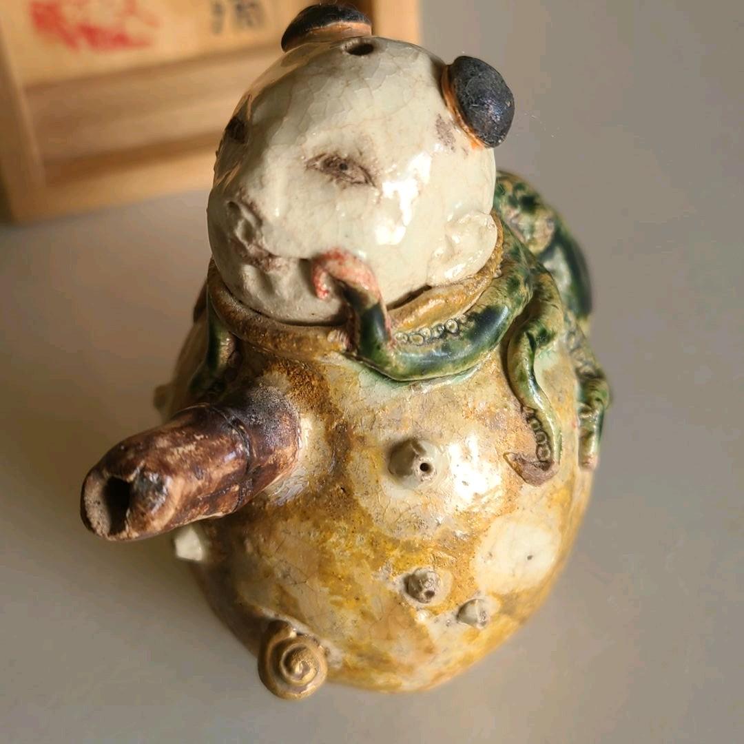 陶芸家 相場るい児　蛸壺唐子　水滴