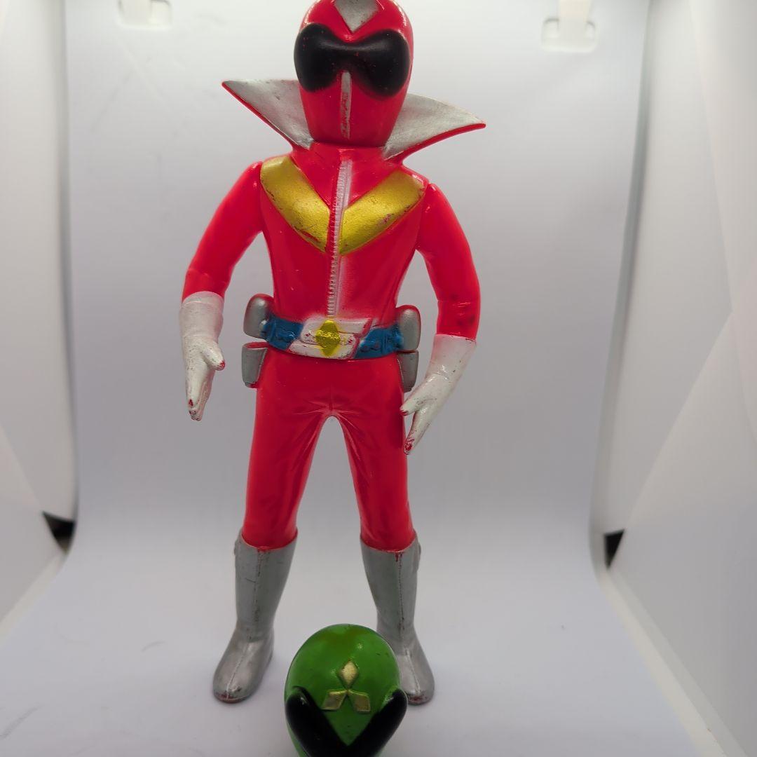《昭和レトロ》秘密戦隊ゴレンジャー　アカレンジャー　ソフビ　パチ