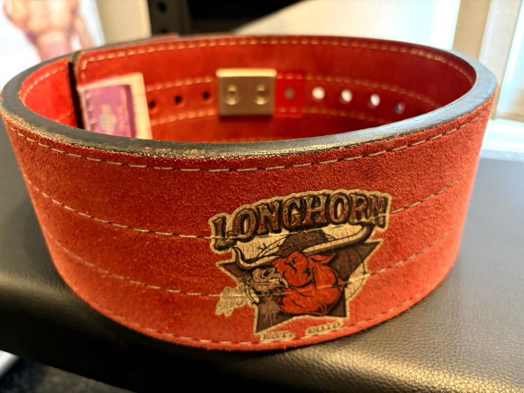 TITANタイタンTEXAS BELTS LONGHORN本革トレーニングベルト