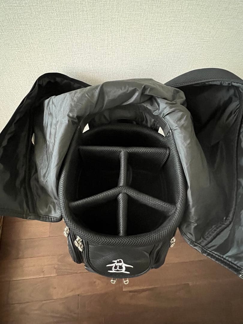 Munsingwear ゴルフバッグ ブラック（ネームプレート付）