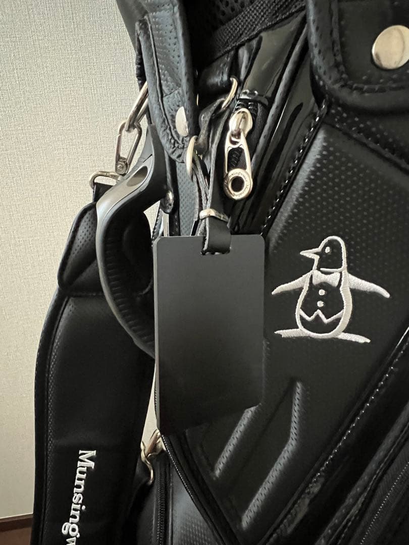 Munsingwear ゴルフバッグ ブラック（ネームプレート付）