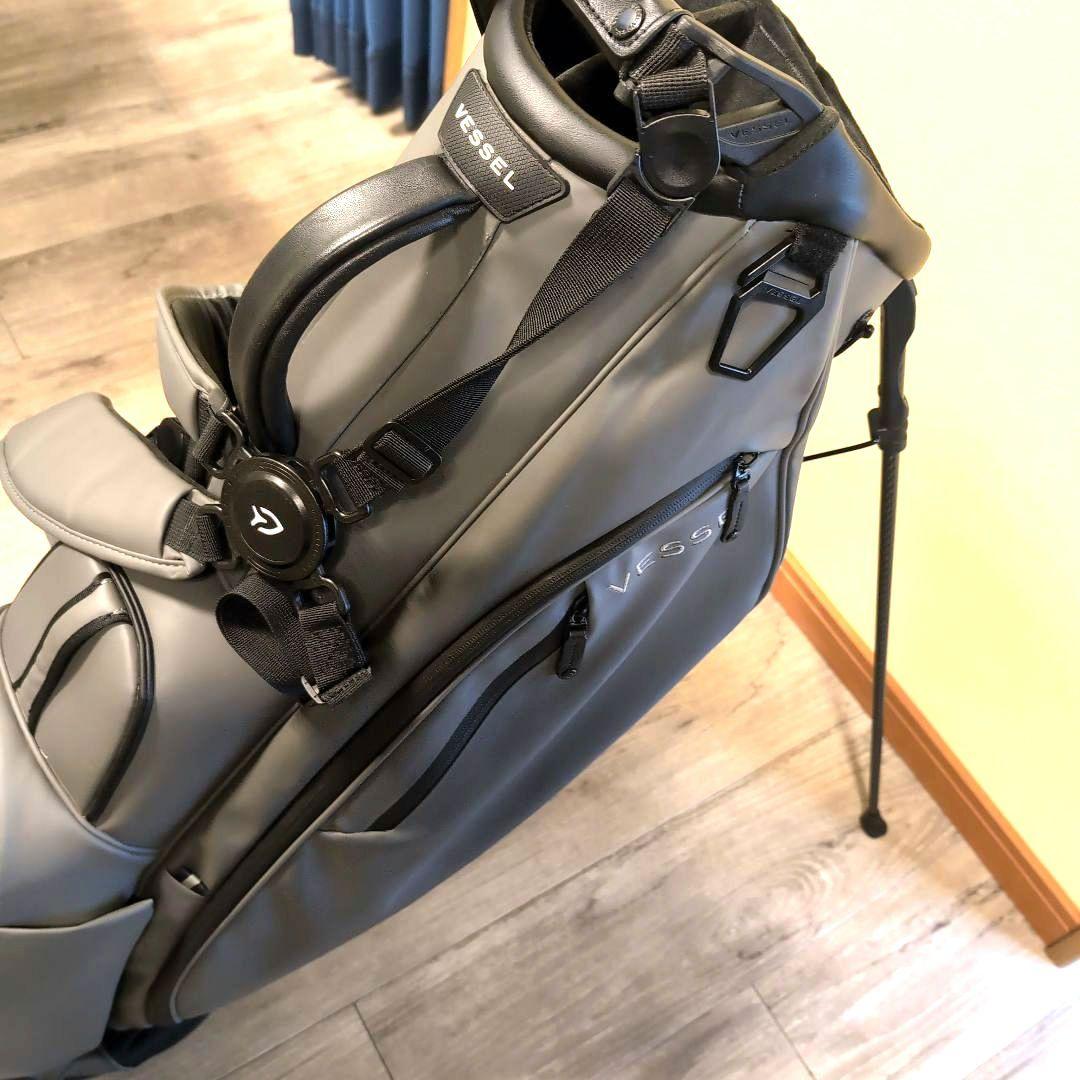 人気のグレー☆ベゼル☆Vessel 3.0 8.5型☆キャディバッグ☆スタンド式