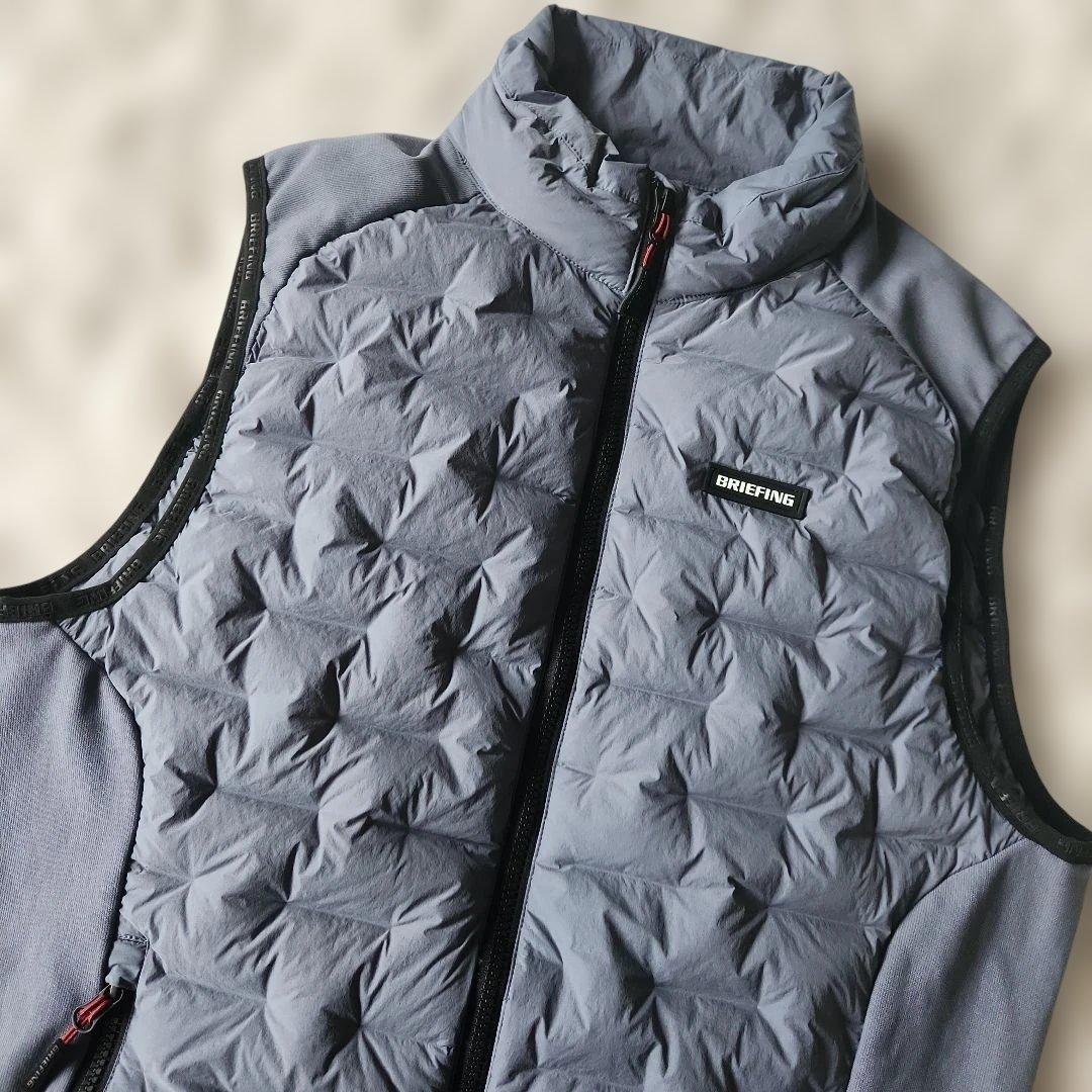BRIEFING グレー ダウンベスト　サイズM