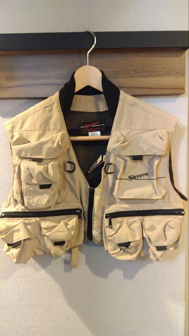 Simmsヴィンテージマスターベスト斜めロゴ