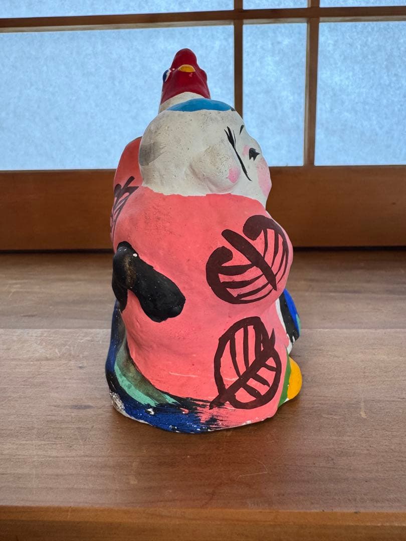 廃絶 香泉人形 『鶏抱き童子』郷土玩具 民藝 伝統文化 芸術 高知 滋賀