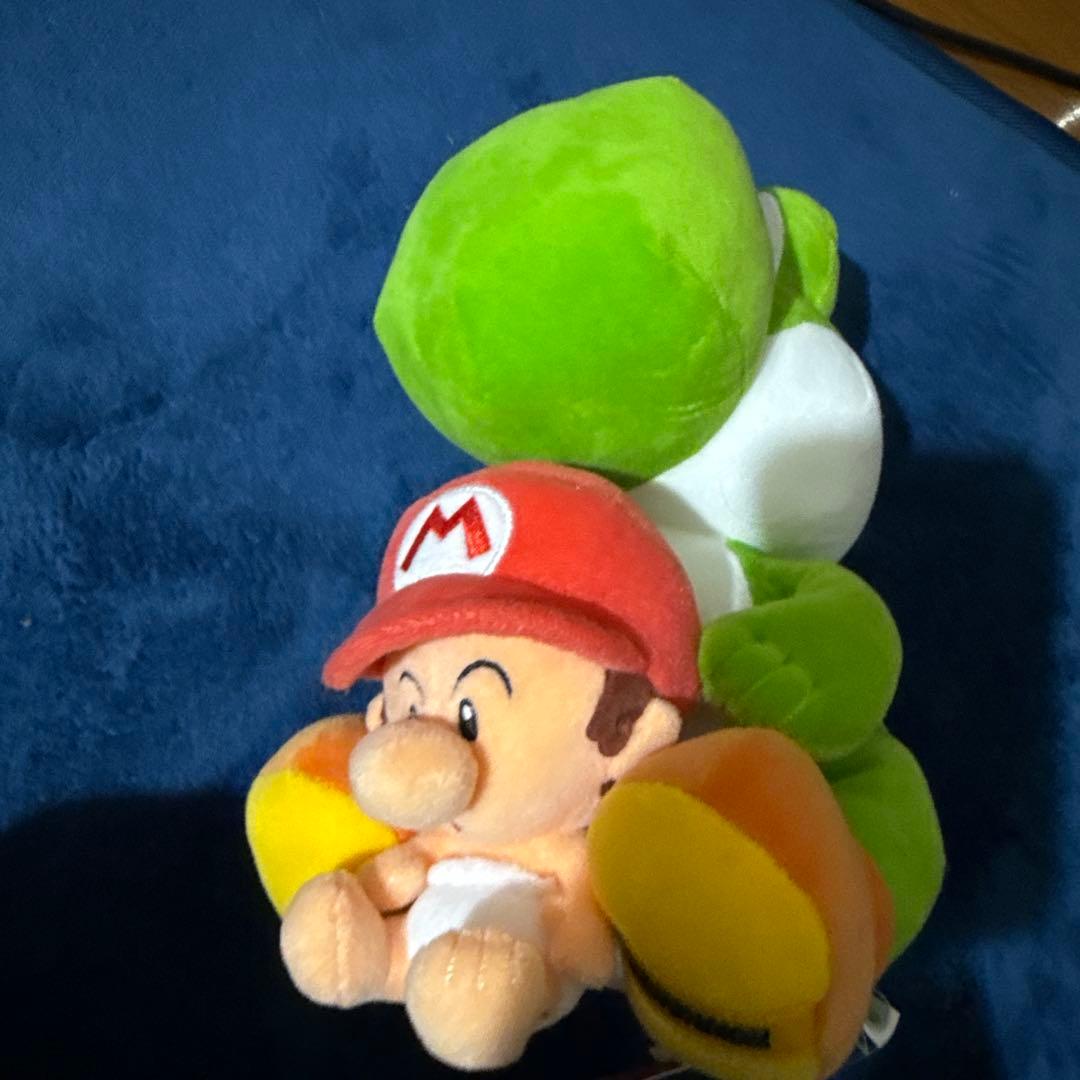 ヨッシーとマリオのぬいぐるみ 約20cm