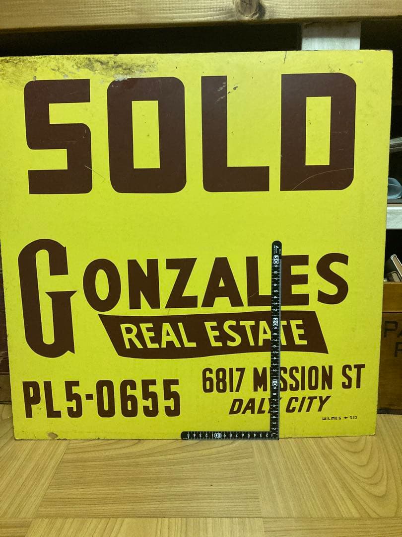 ビンテージ　とても大きな看板　アメリカ　エステートセール