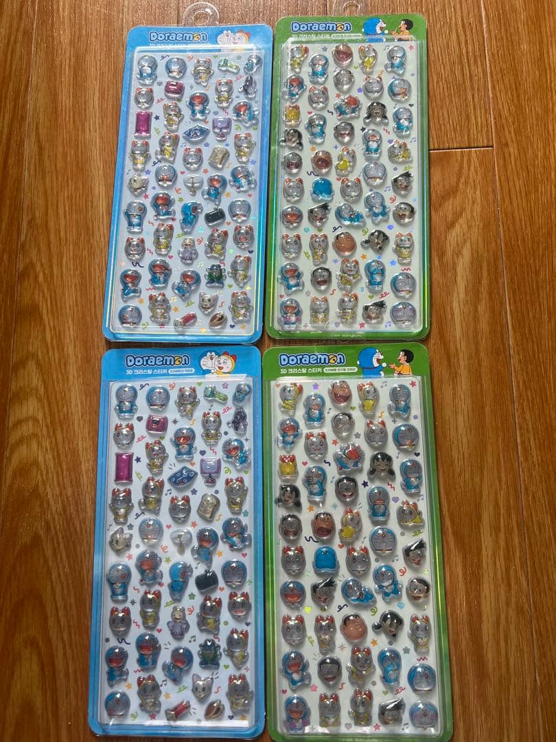 新品ドラえもん 3Dシールセット 4枚セット　ボンボンドロップ韓国限定　正規品
