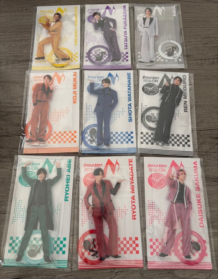 【未開封】Man Dome Tour ON アクスタ　全員　9つセット