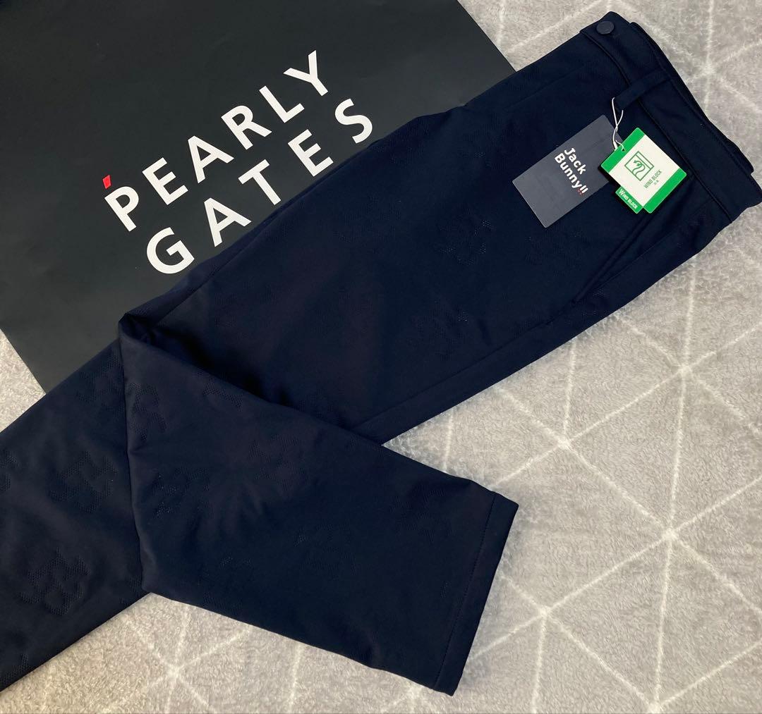 新品 ジャックバニー ピンソニック裏フリース 防風テーパードパンツ(6)LL/紺