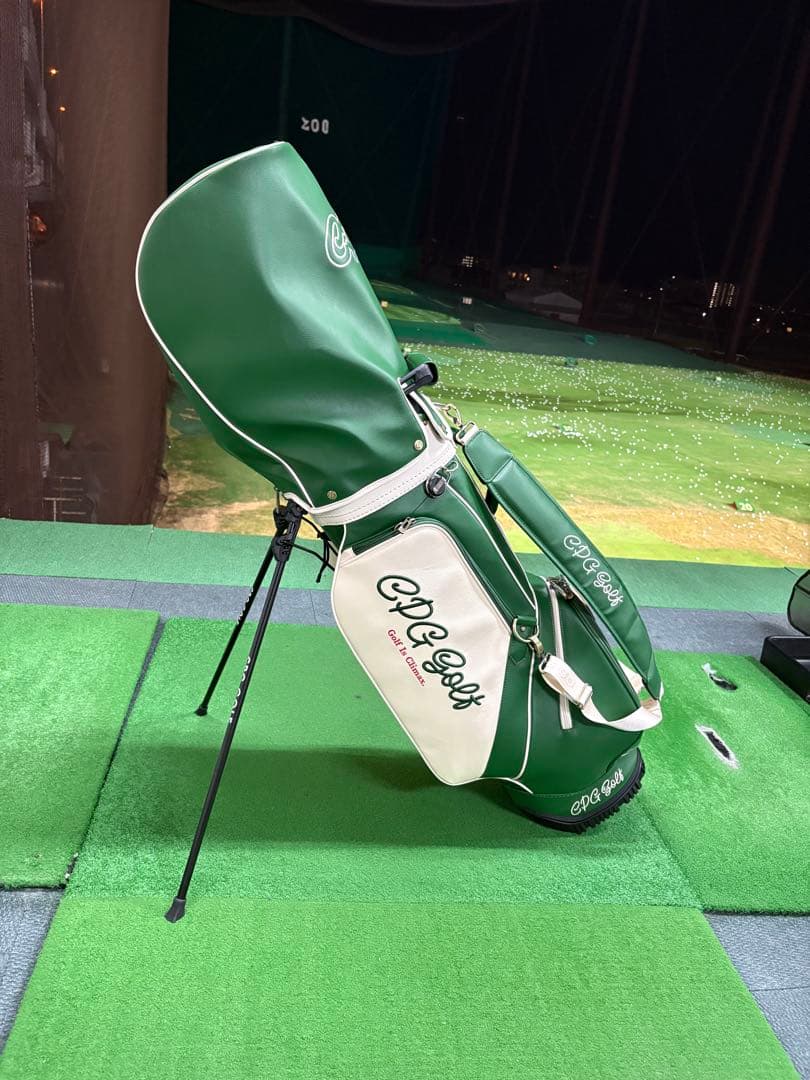 激レアCPG Golf キャディバッグ グリーン/ホワイト