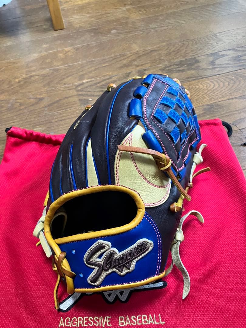久保田スラッガー軟式野球グローブ メーカー別注　ソフトバンク周東モデル