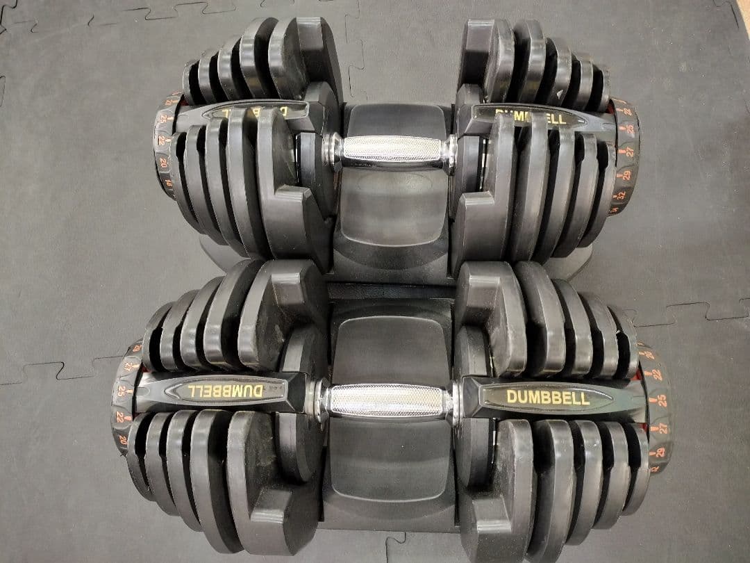 可変式ダンベル 5kg〜40kg 説明書付き 1個 訳あり