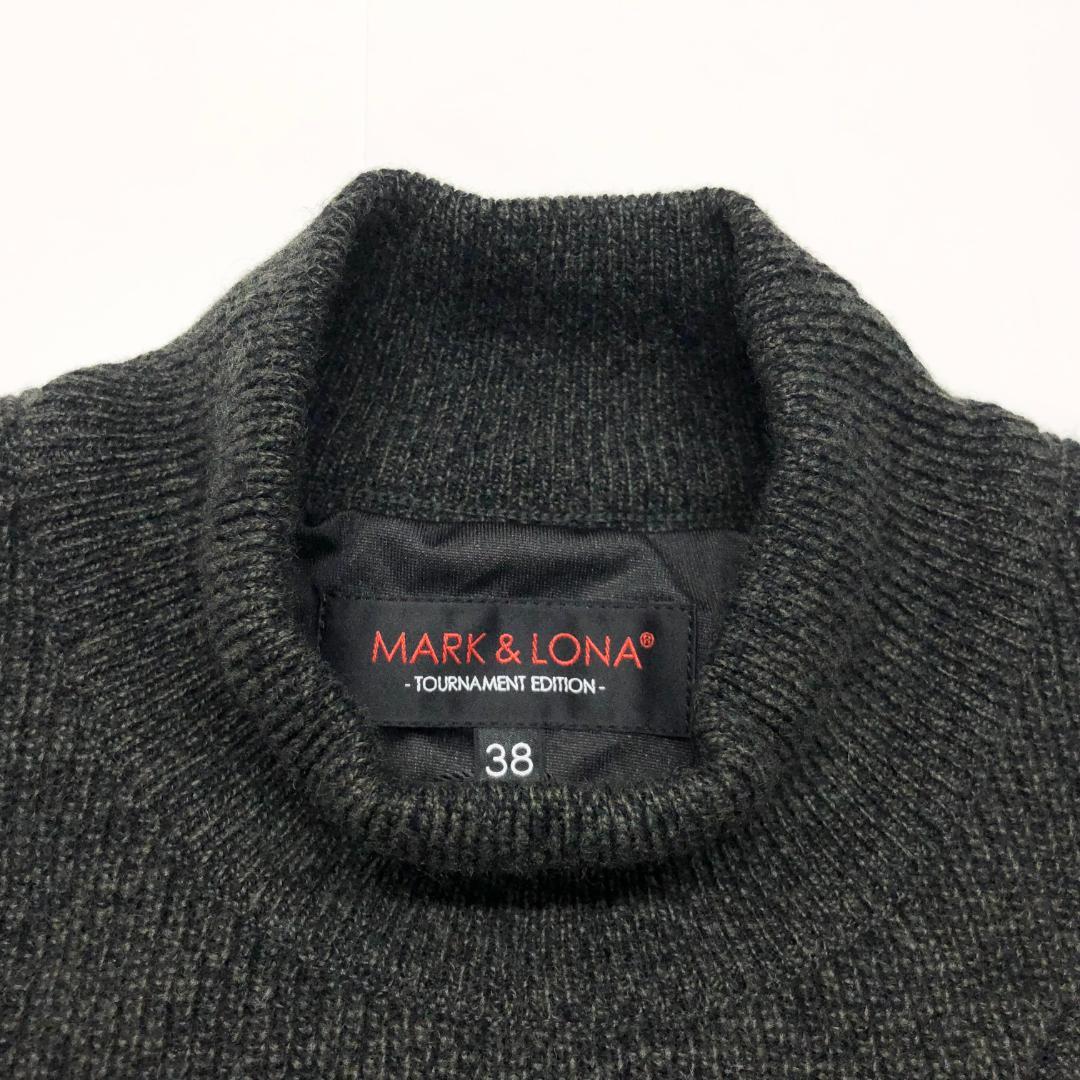 ○★新品未使用　MARK&LONA　防風 クルーニット　38　ブラック