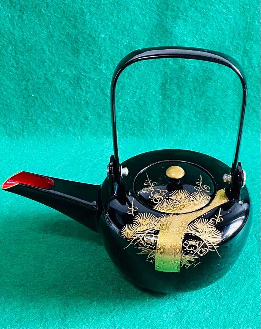 ヴィンテージ鈴木孫次作　輪島塗木製品金彩漆塗り屠蘇器セット