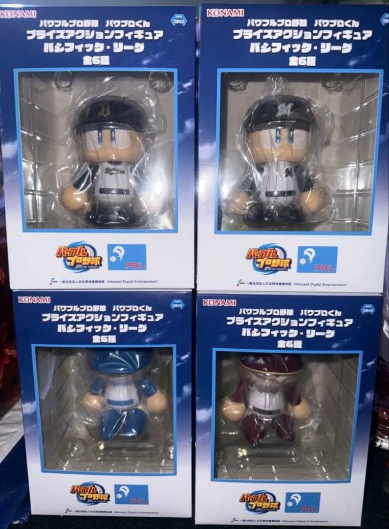 コナミ パワプロくん フィギュアセット 各7球団