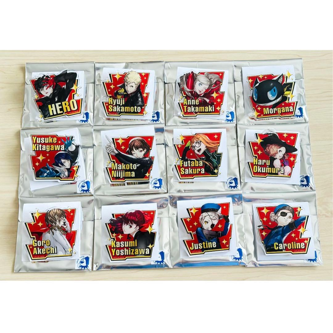 ペルソナ5 ザ・ロイヤル ふぉーちゅん☆アクリルバッジ 全12種 主人公 雨宮蓮