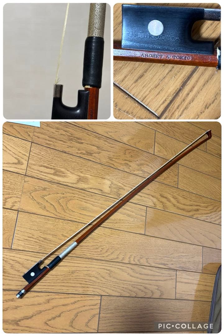 スズキ　バイオリン　No.520 4/4 1988年　弓　アルシェ