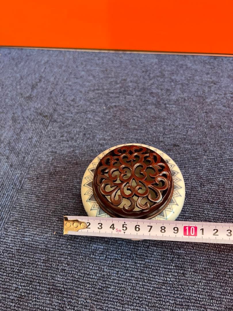 935 中国　骨董　大明萬暦年製　龍紋香炉　時代物