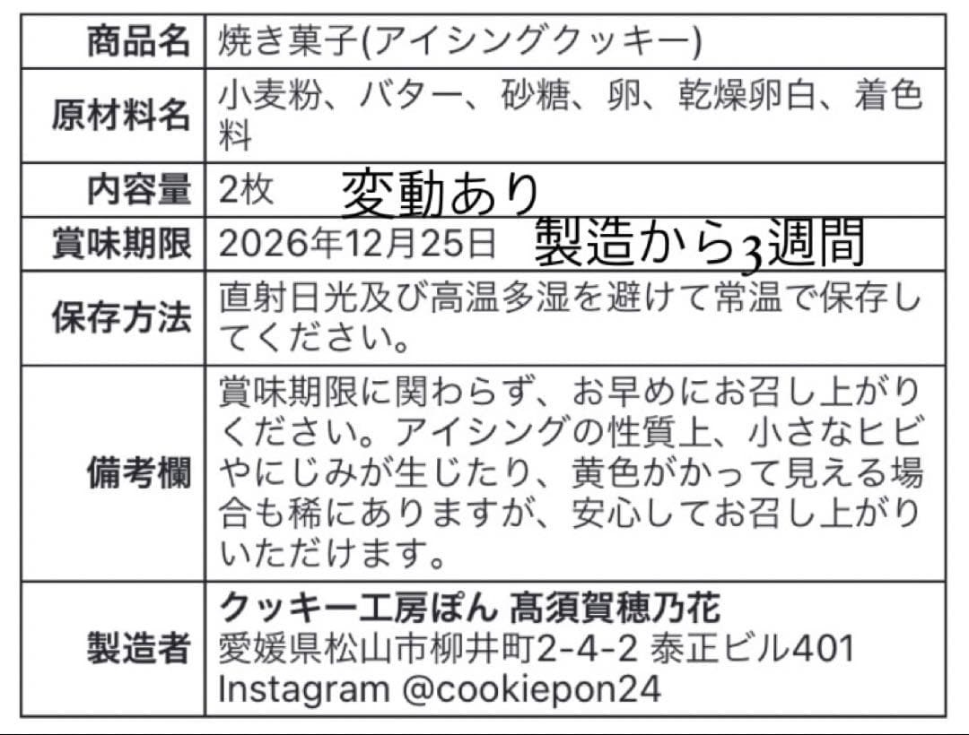 ぴすおU・x・Uページ/アイシングクッキー