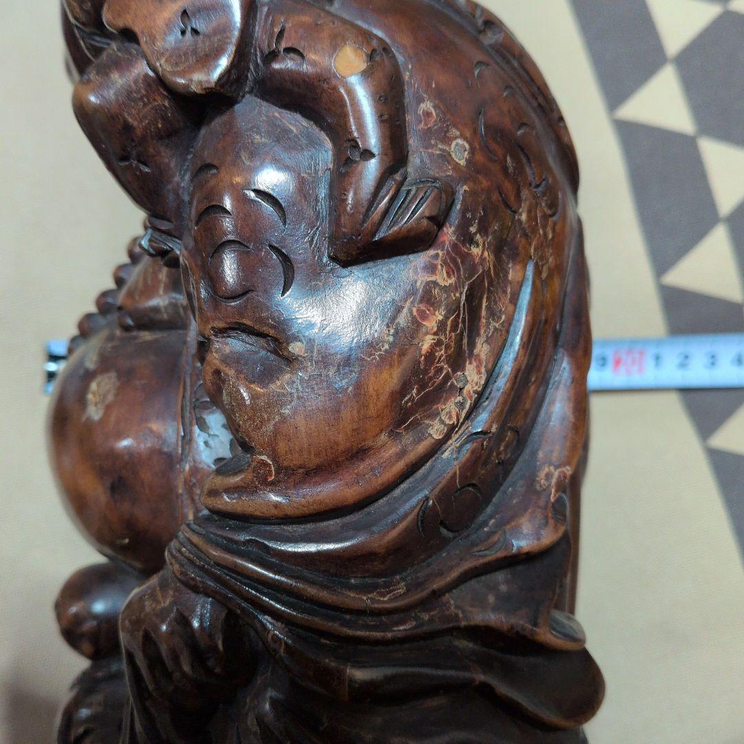 木彫り置物　布袋様