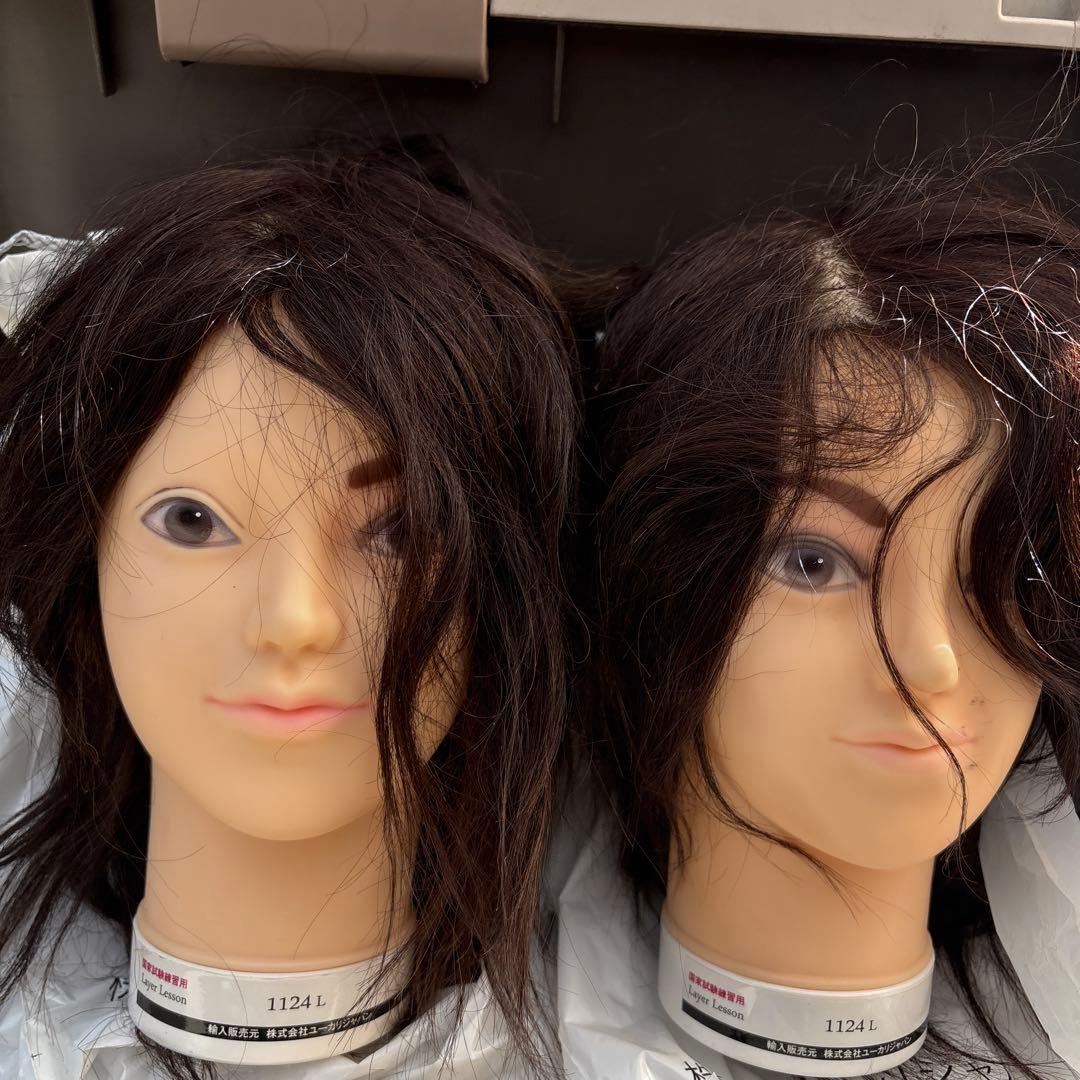 ユーカリージャパン　カットウィッグ国家試験練習用10個セット　値下げあり